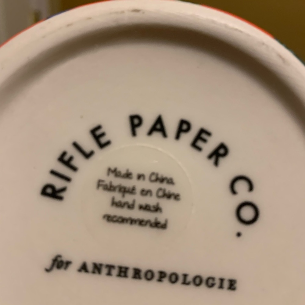 Anthropologie J Initial Rigle Paper Company Coffee Cup - Picture 4 of 4
